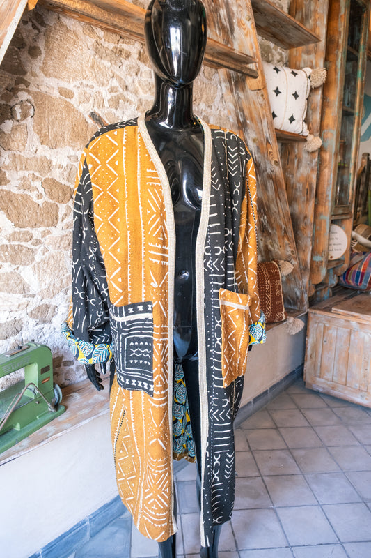 Unisex Up-Cycled Statement Overcoat