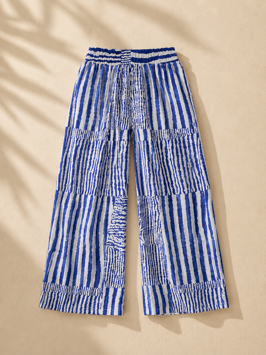 Flowing Lightweight Cotton Printed Pant