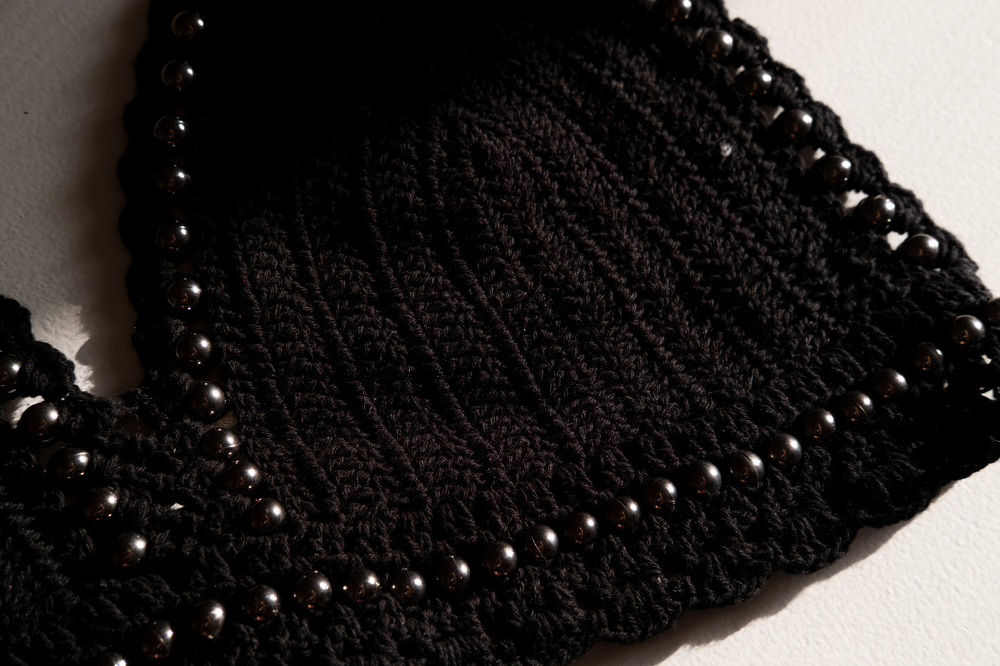 Cotton Crochet Crop Halter Top With Metal Details