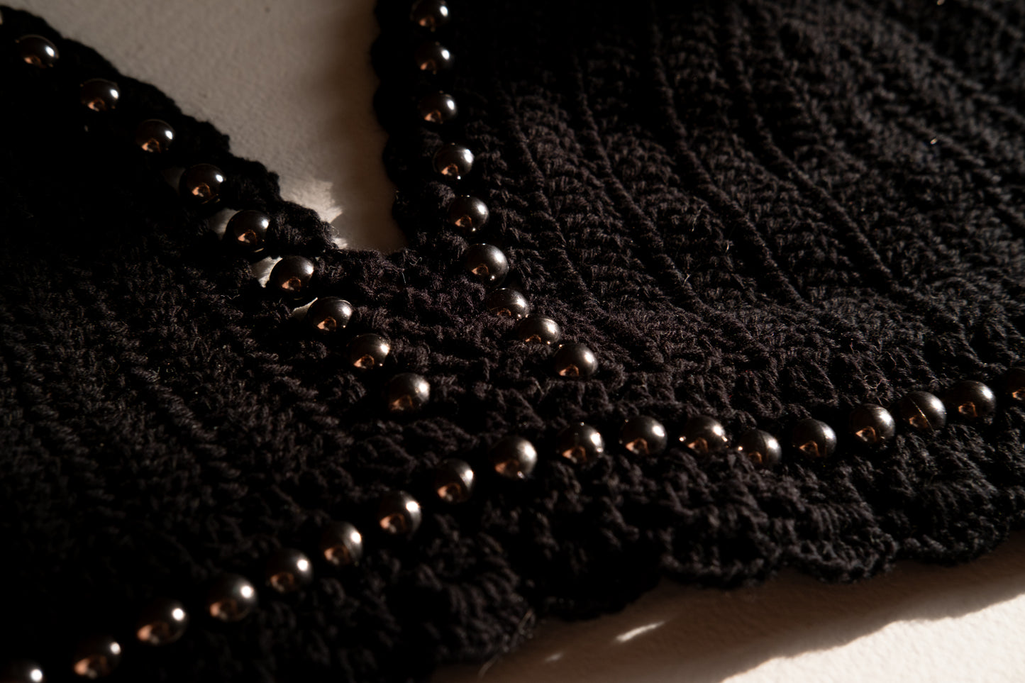 Cotton Crochet Crop Halter Top With Metal Details