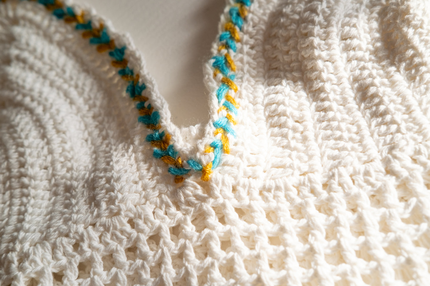 Cotton Crochet Crop Halter Top with Sheer Chiffon Hooded Robe Set