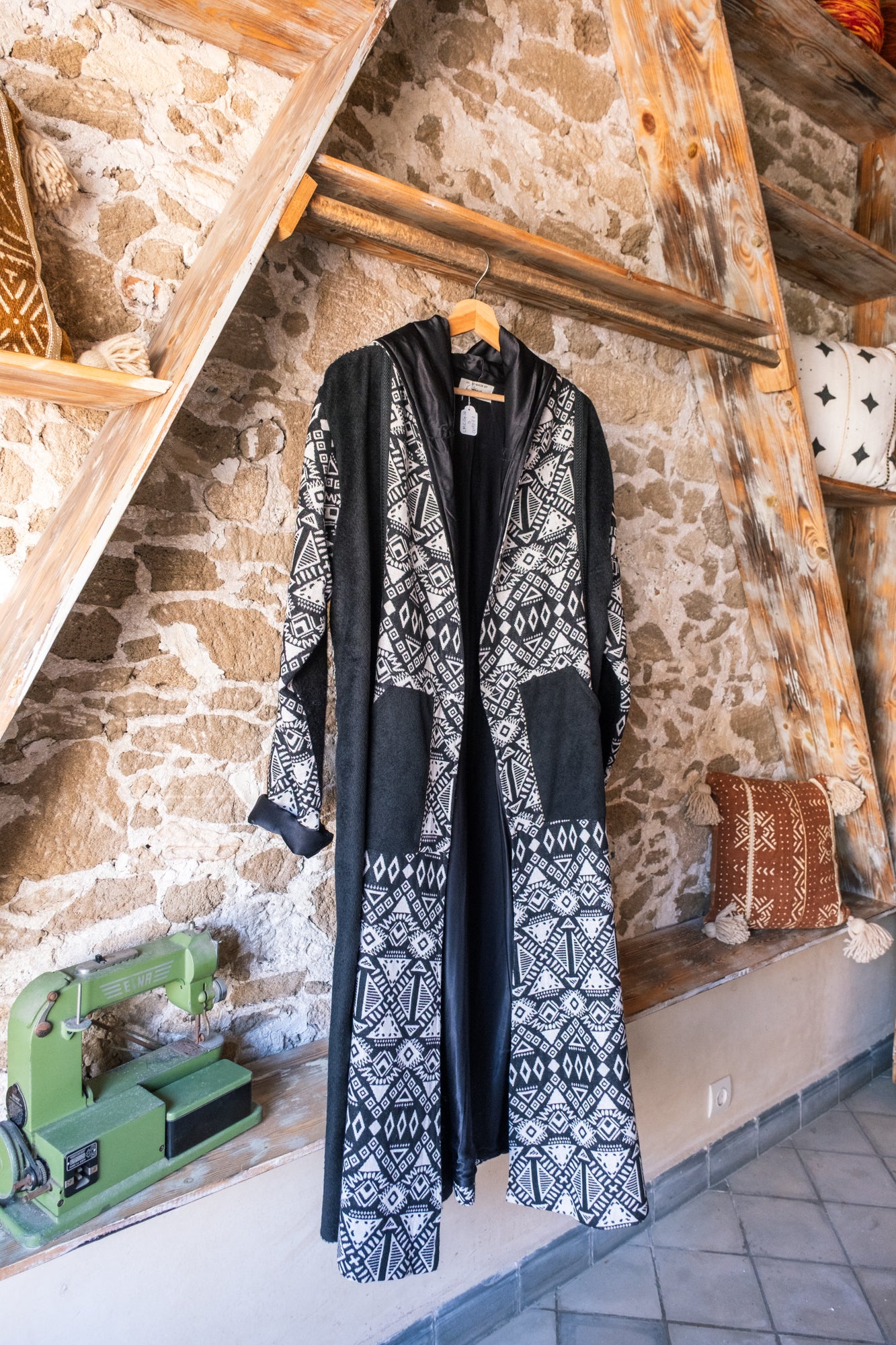 Unisex Hooded Artisan Overcoat