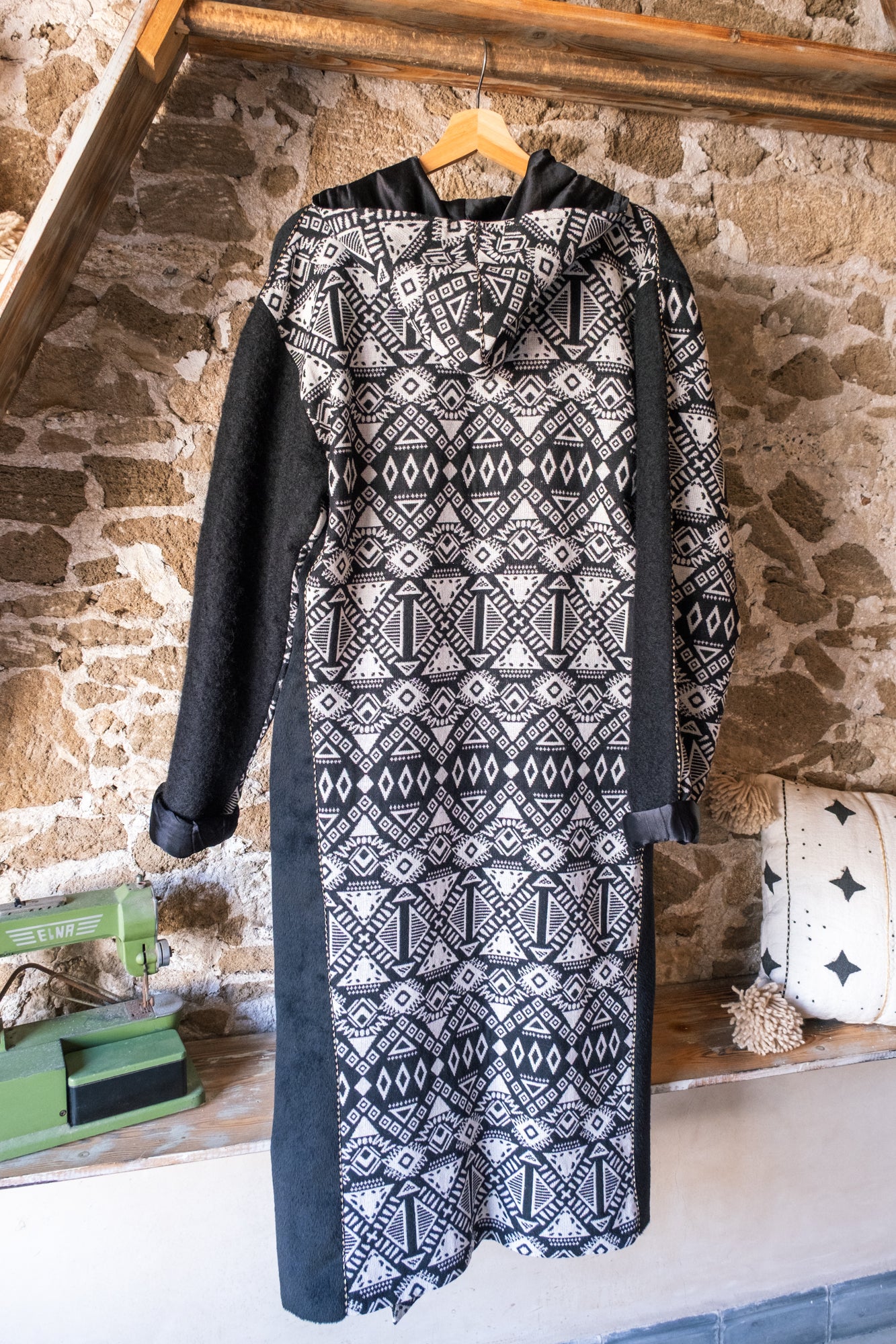 Unisex Hooded Artisan Overcoat