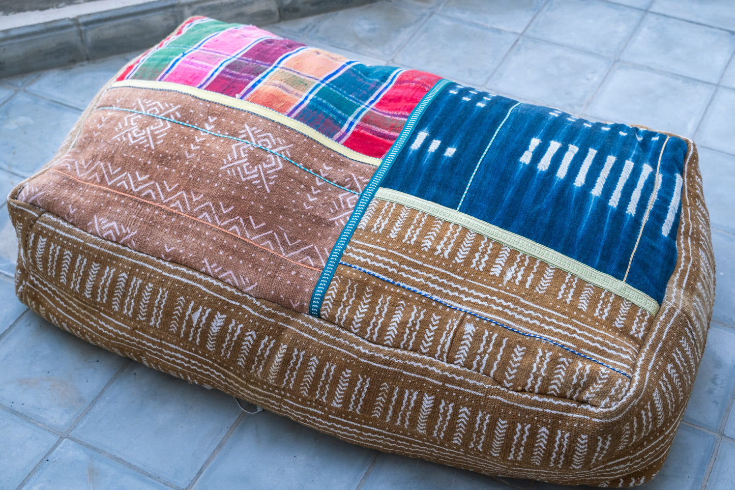 Up-cycled African Textile Floor Cushion