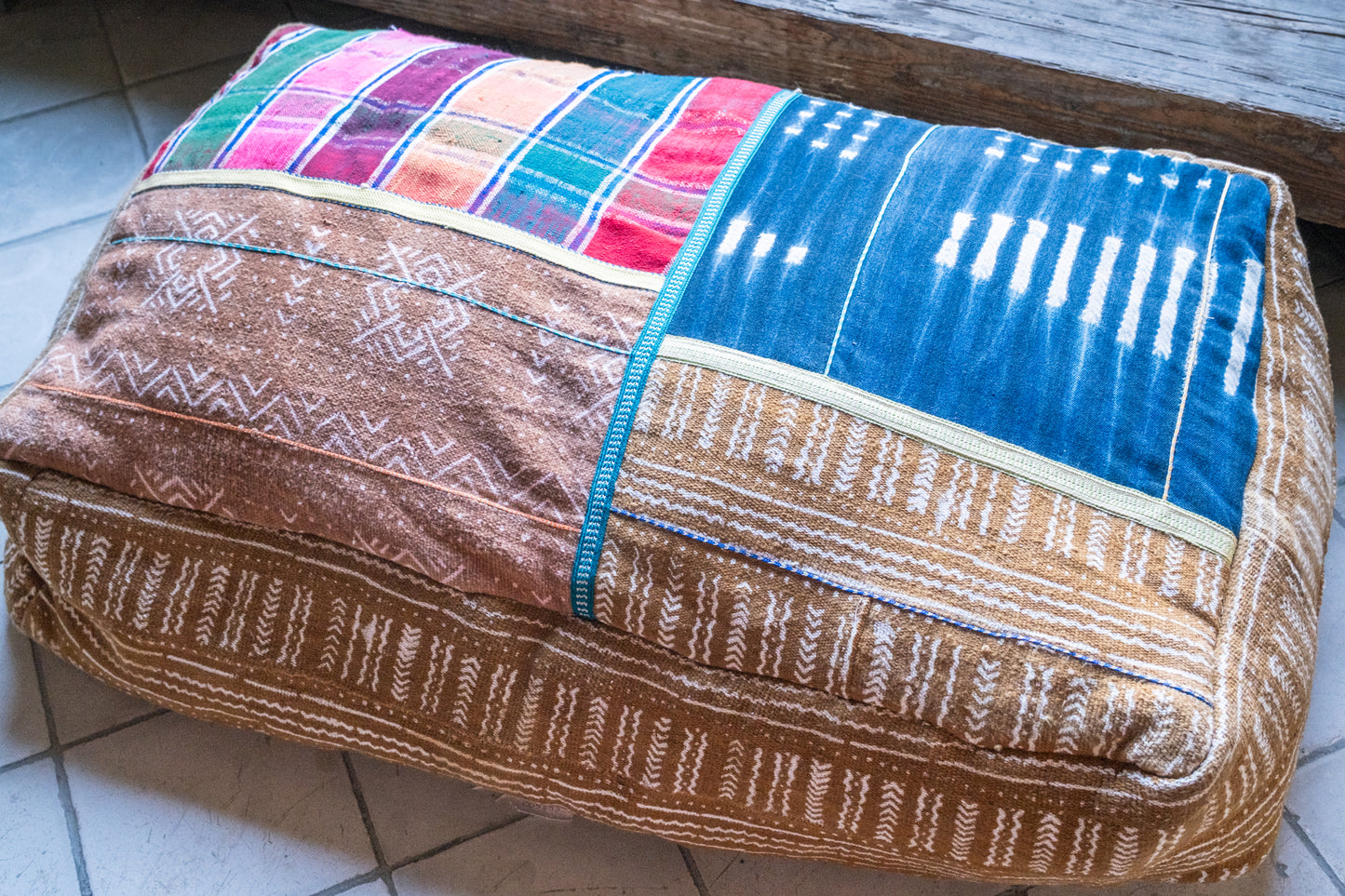 Up-cycled African Textile Floor Cushion