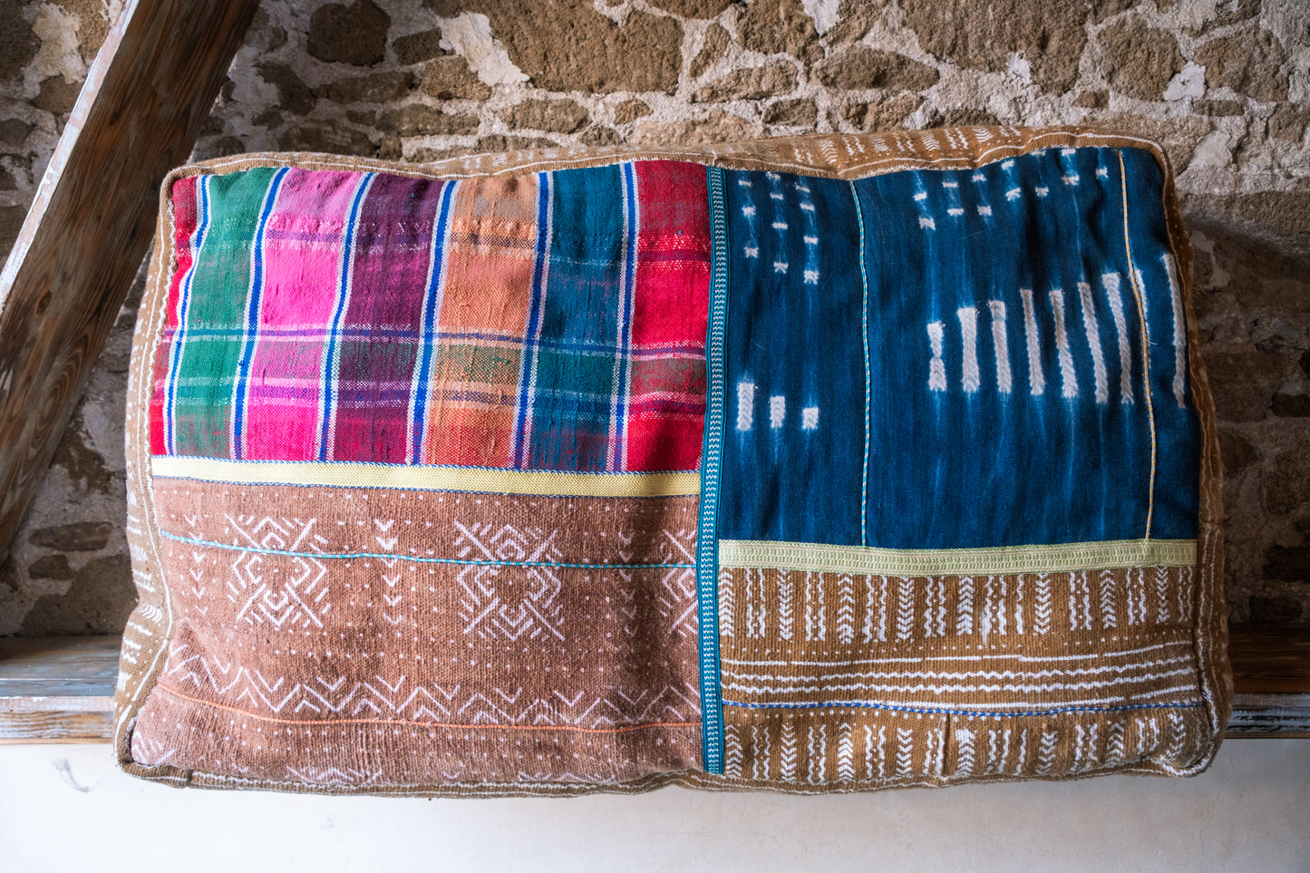 Up-cycled African Textile Floor Cushion