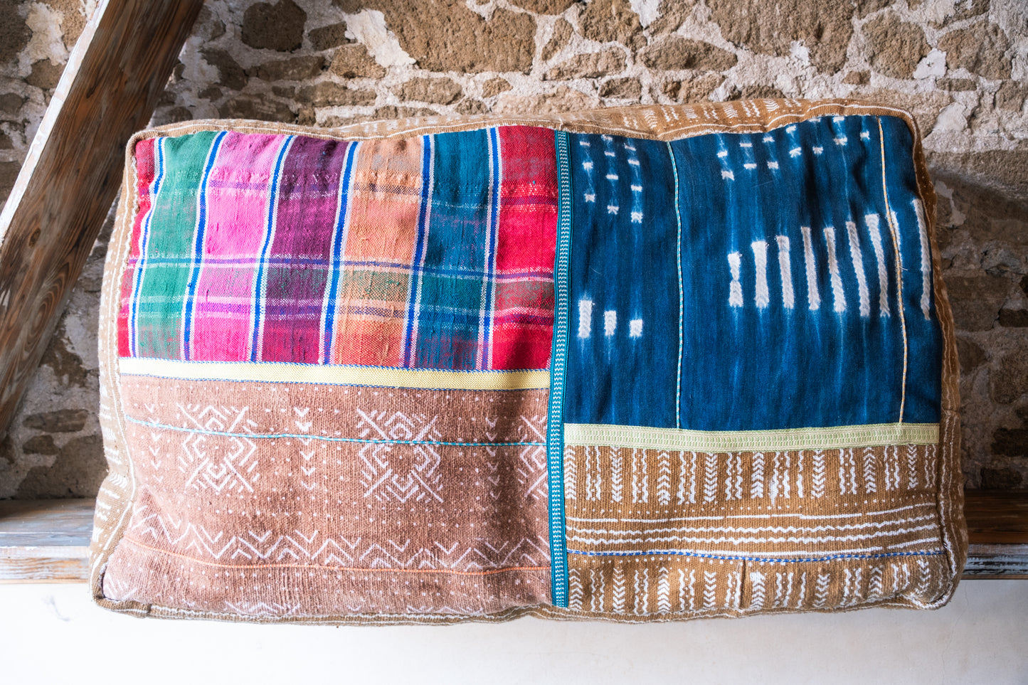 Up-cycled African Textile Floor Cushion