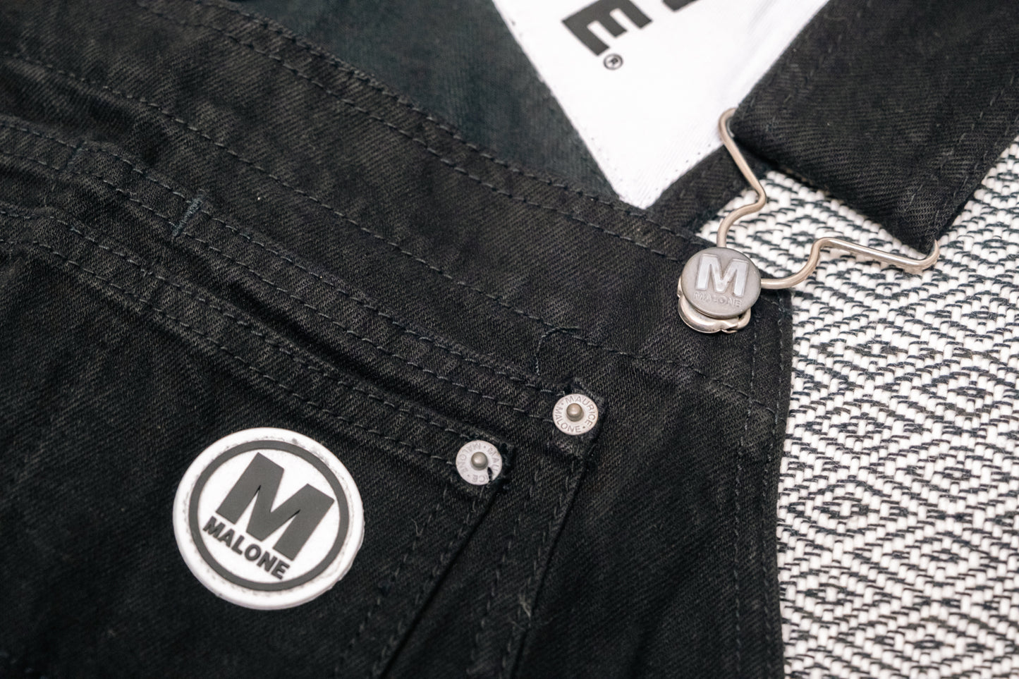 Unisex Oversized Up-Cycled Maurice Malone Overalls