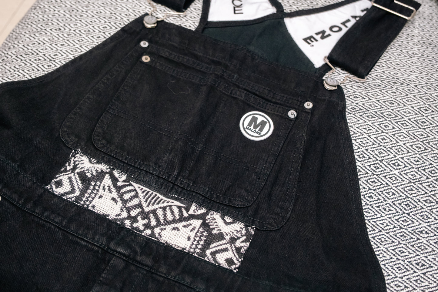 Unisex Oversized Up-Cycled Maurice Malone Overalls