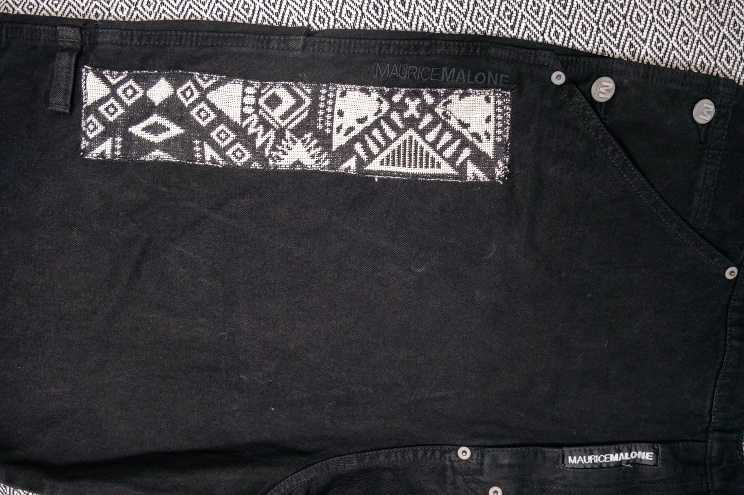 Unisex Oversized Up-Cycled Maurice Malone Overalls