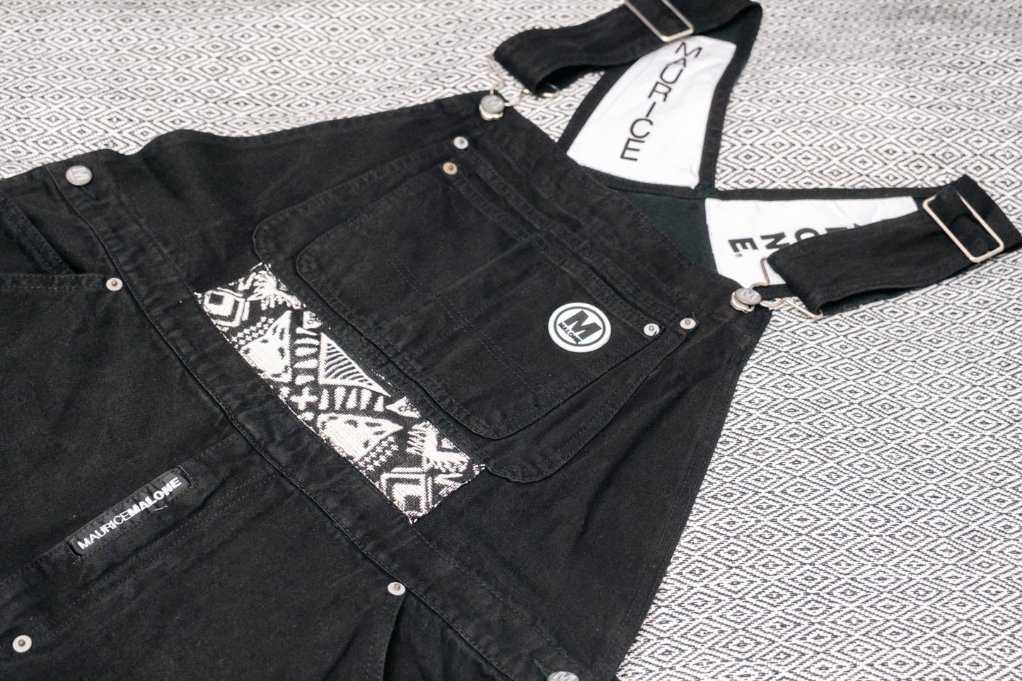 Unisex Oversized Up-Cycled Maurice Malone Overalls
