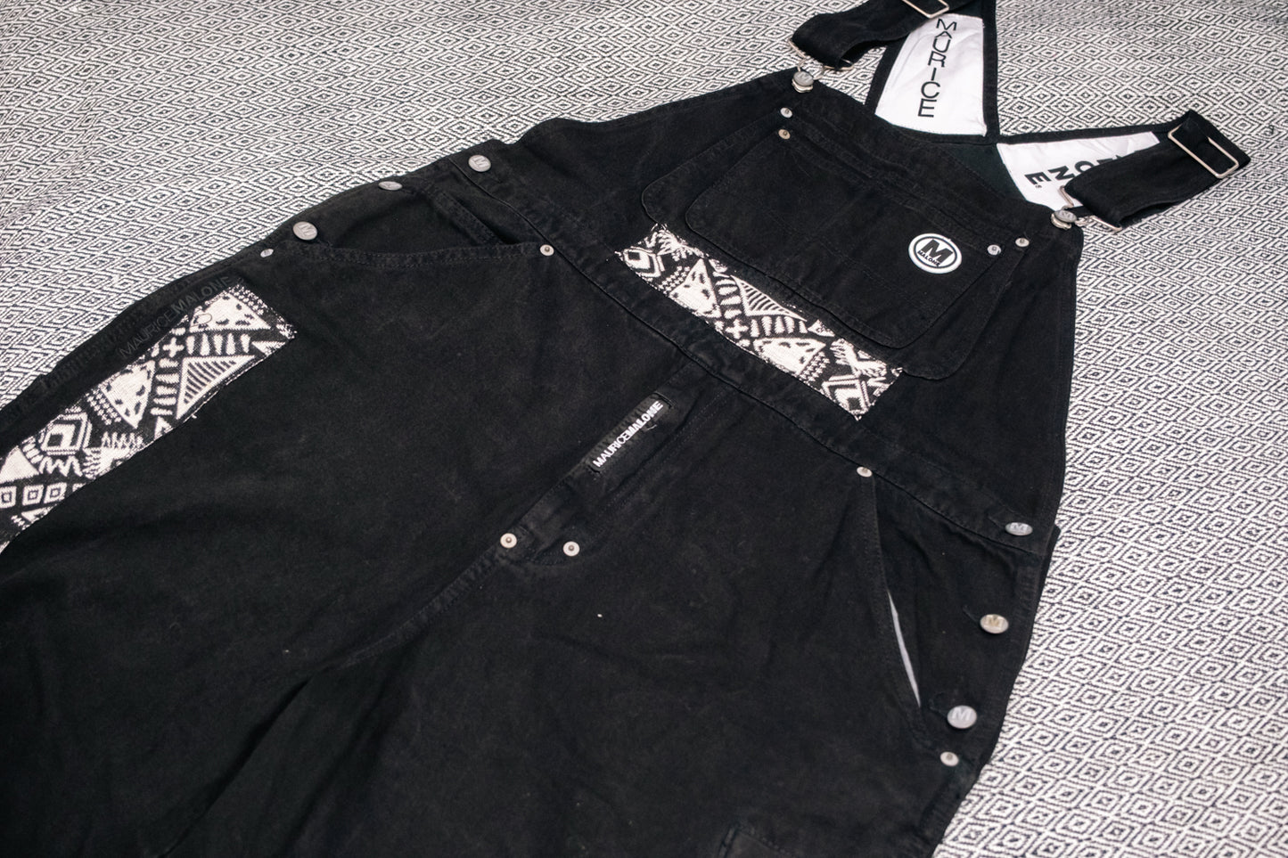 Unisex Oversized Up-Cycled Maurice Malone Overalls
