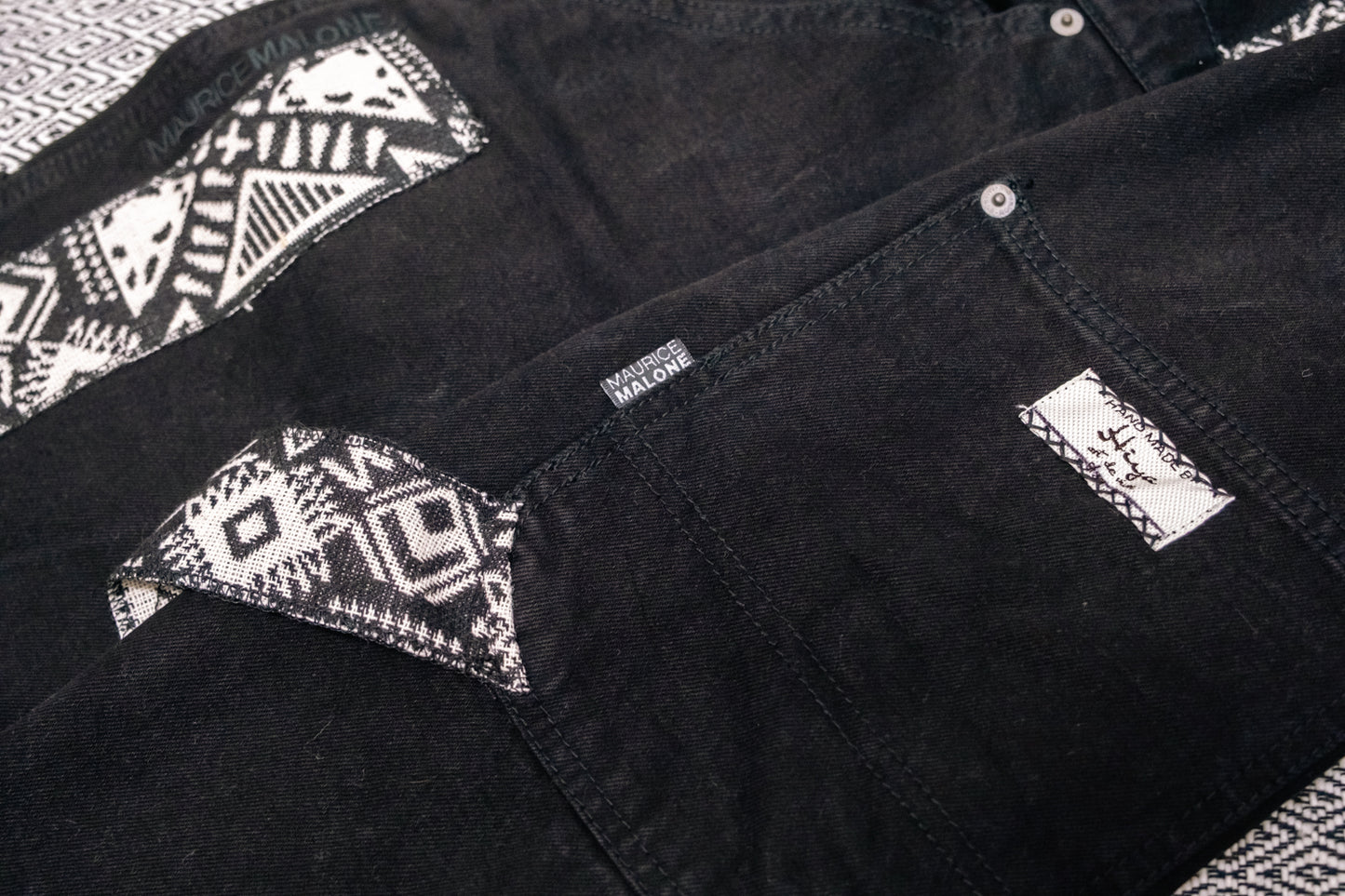 Unisex Oversized Up-Cycled Maurice Malone Overalls