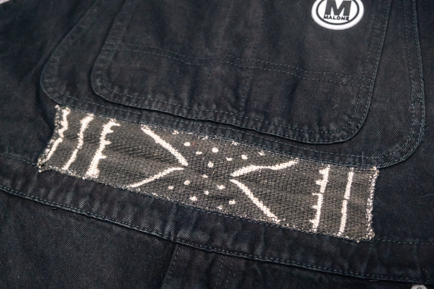 Unisex Oversized Up-Cycled Maurice Malone Overalls