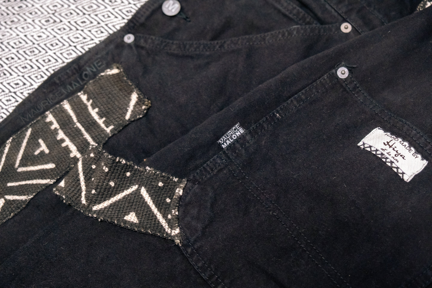 Unisex Oversized Up-Cycled Maurice Malone Overalls