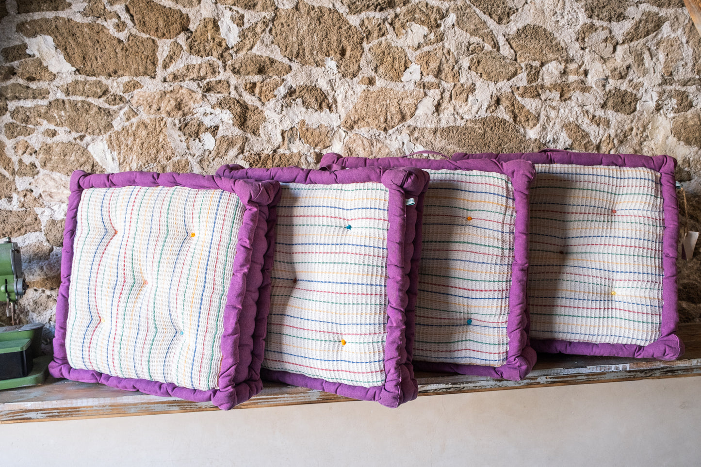 Unique Cushion with up-cycled African fabrics