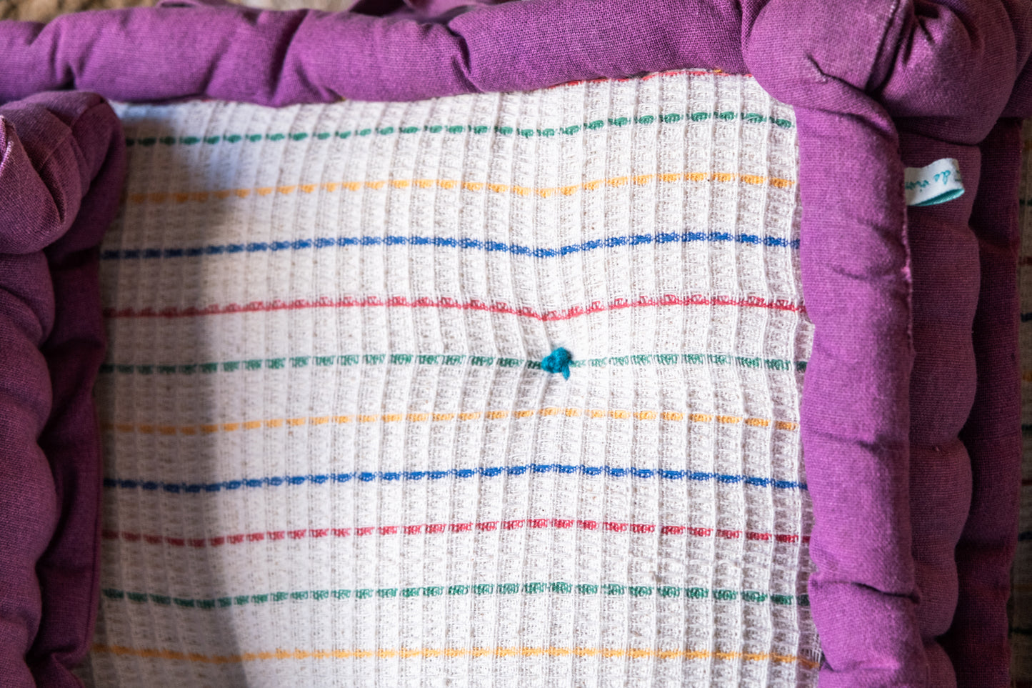 Unique Cushion with up-cycled African fabrics