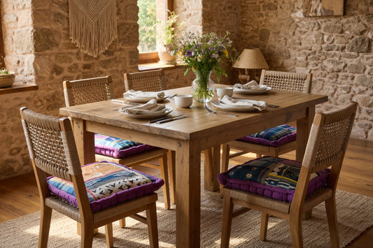 Unique Cushion with up-cycled African fabrics